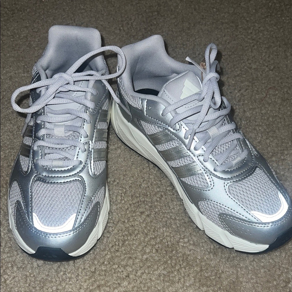 Adidas Women's Metallic Silver Sneakers